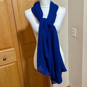 Royal blue scarf